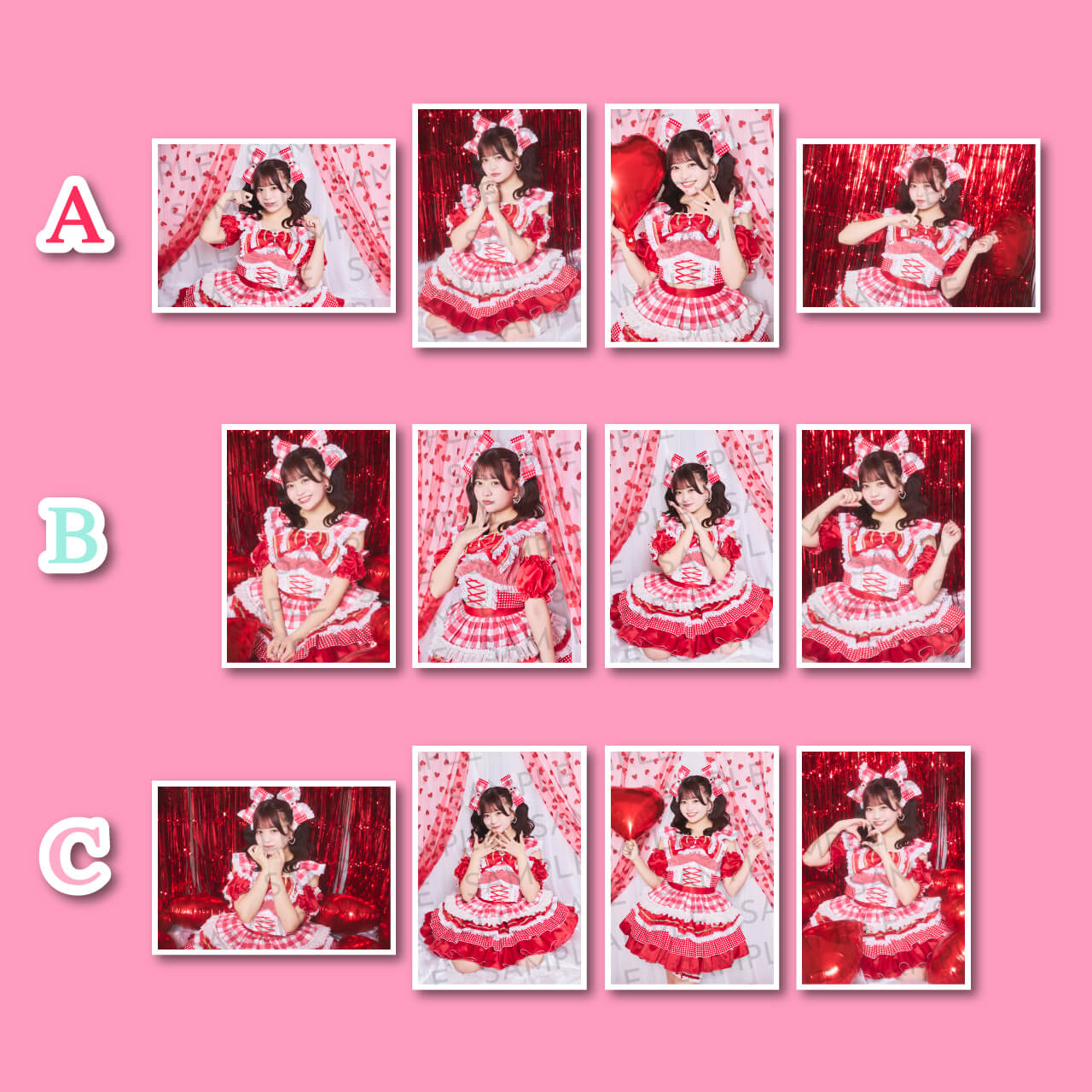 【上原れもん生誕記念】ブロマイド4種1セット（×3パターン）