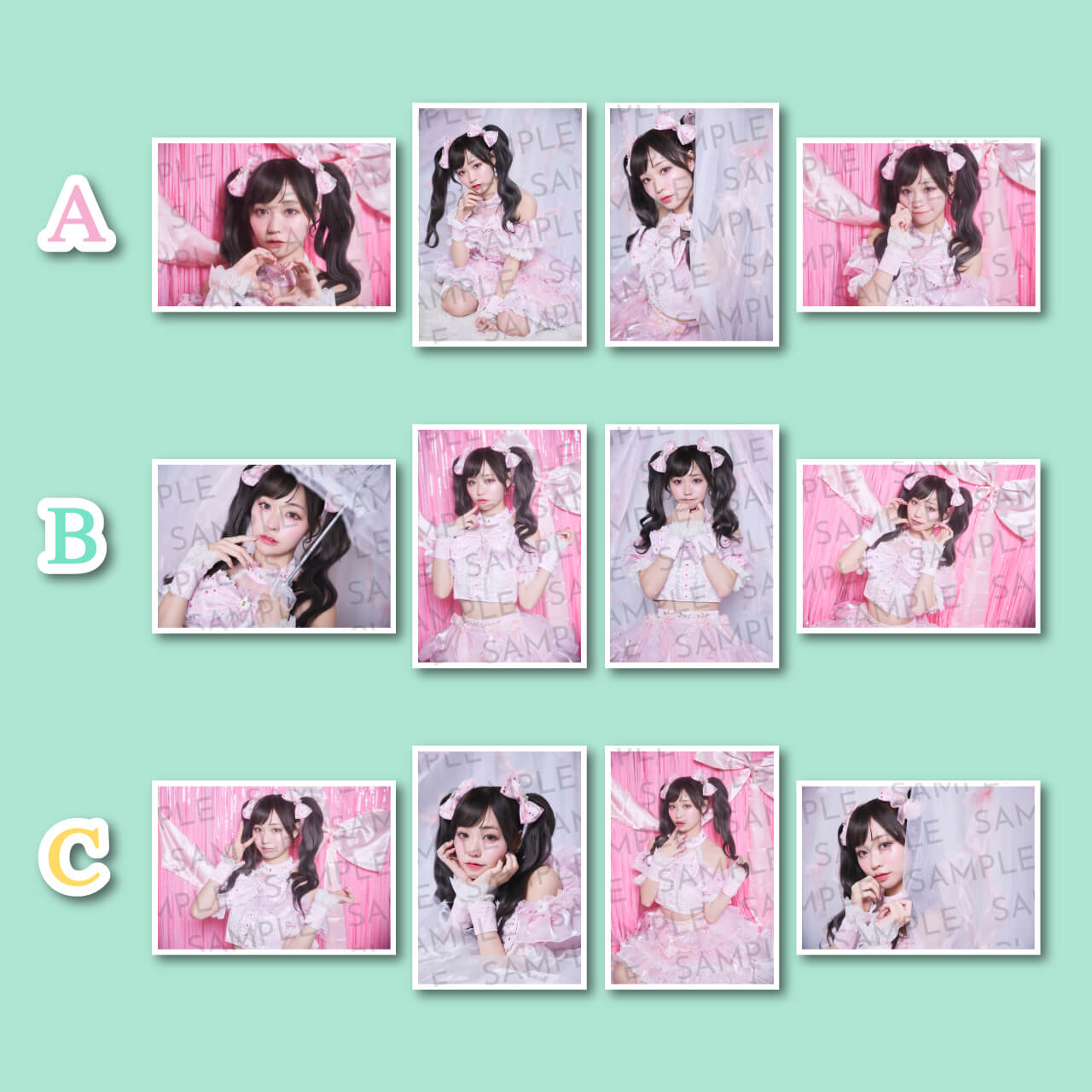 【月なぎさ 生誕記念】ブロマイド4種1セット（×3パターン）